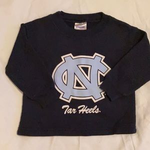 Kid Connection navy blue NC Tar Heels sweat shirt. Size 18 months.